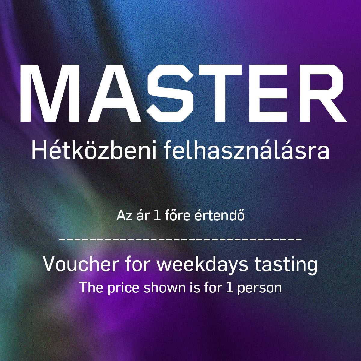 Master Wine Tasting Voucher - Weekday